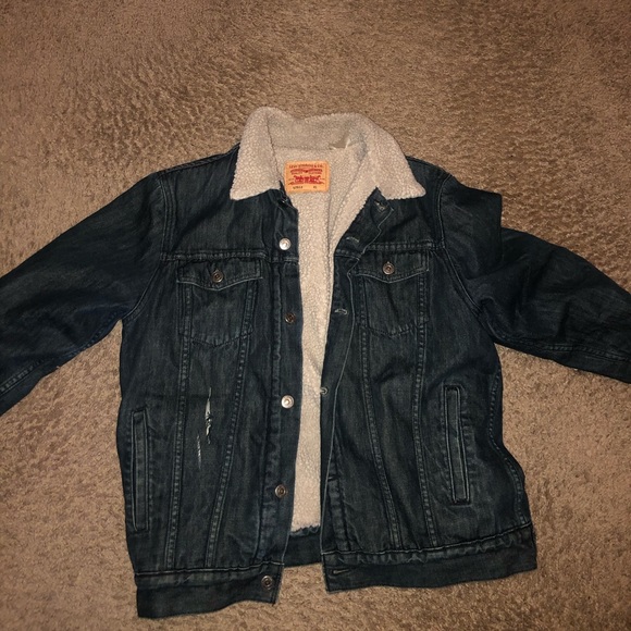 levis wool jean jacket